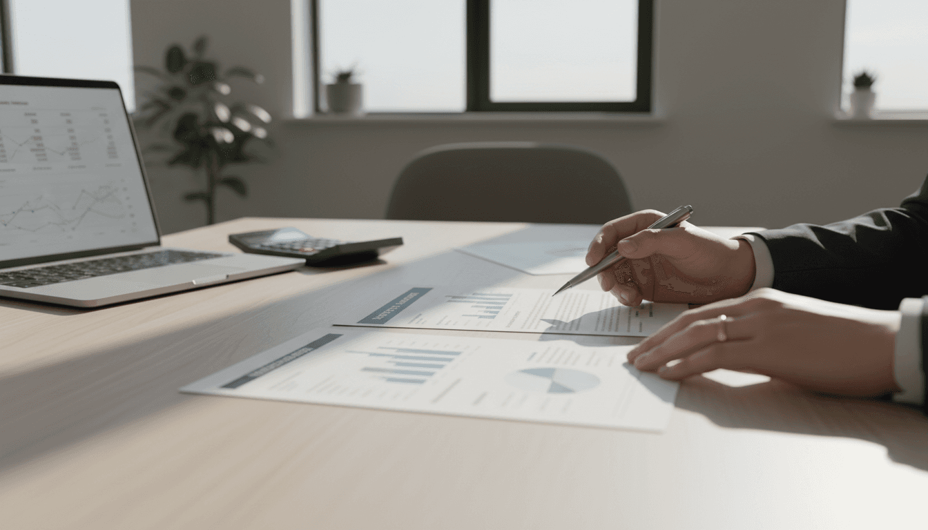 Financial advisor discussing loan options with client