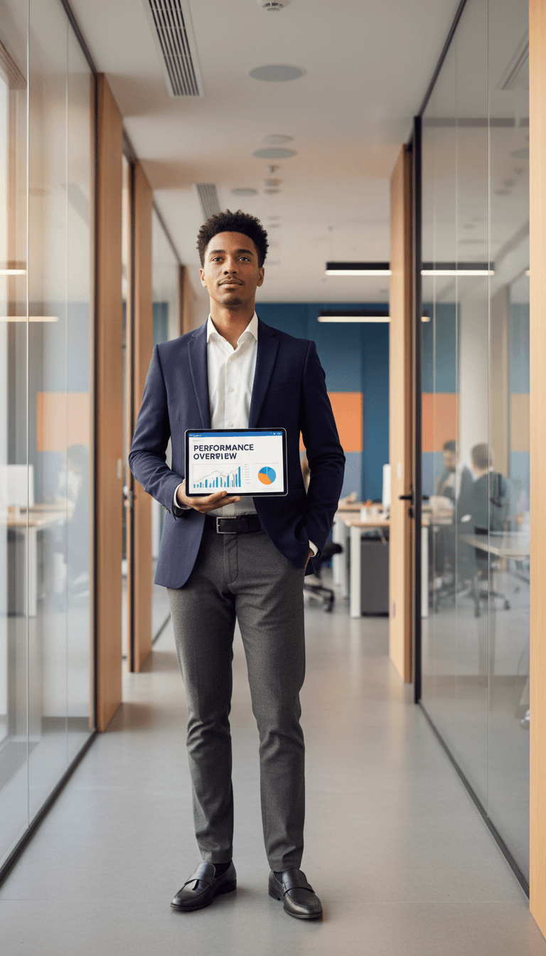 Professional in business office setting